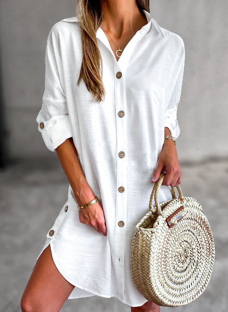 Sylis | Button-Up Shirt Dress