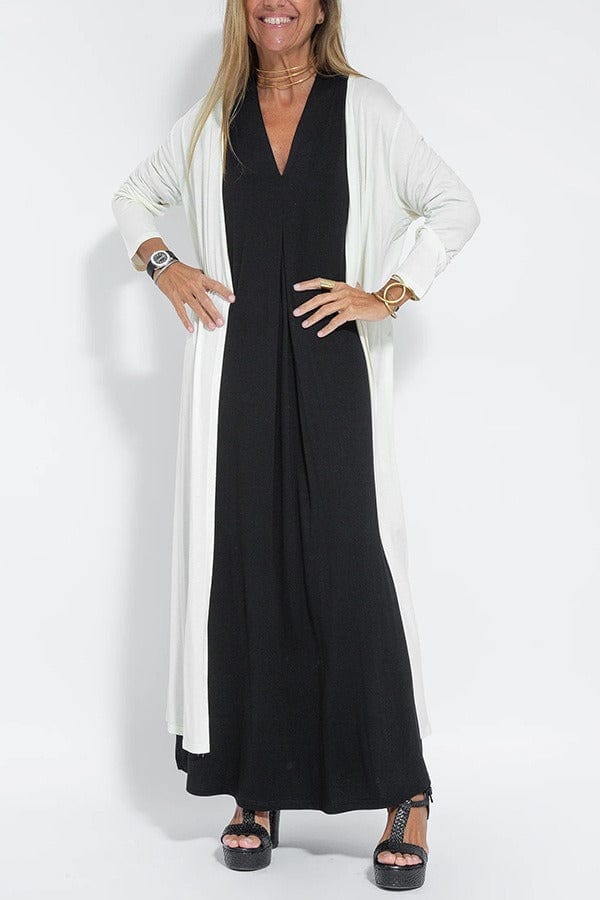 Sylis | Elegant Long Dress with Matching Cardigan