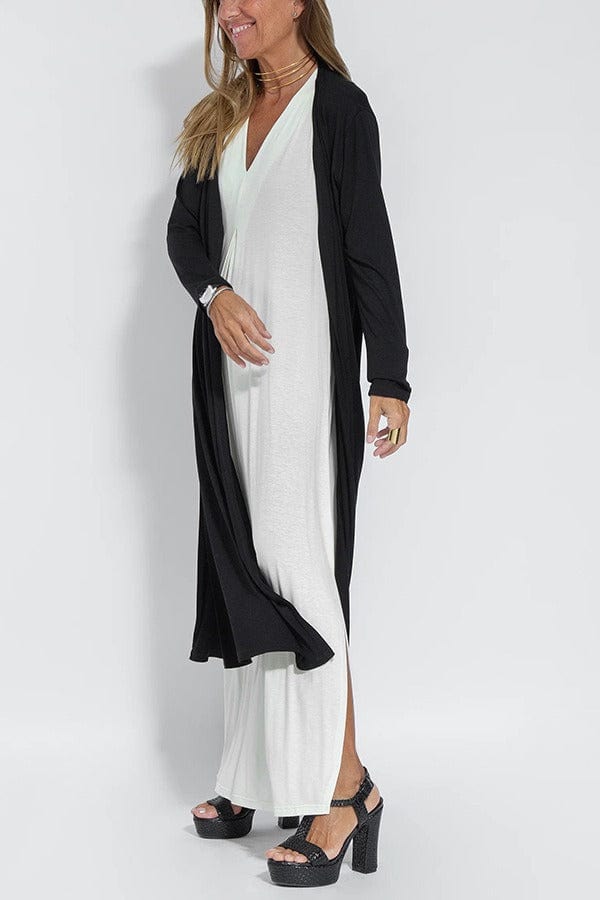 Sylis | Elegant Long Dress with Matching Cardigan