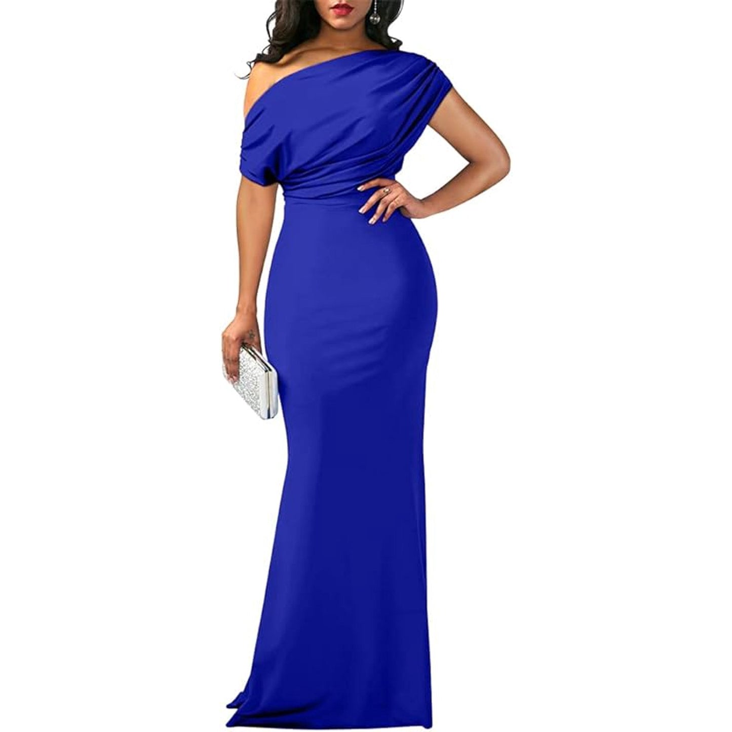 Sylis | Elegant High-Neck Slit Dress