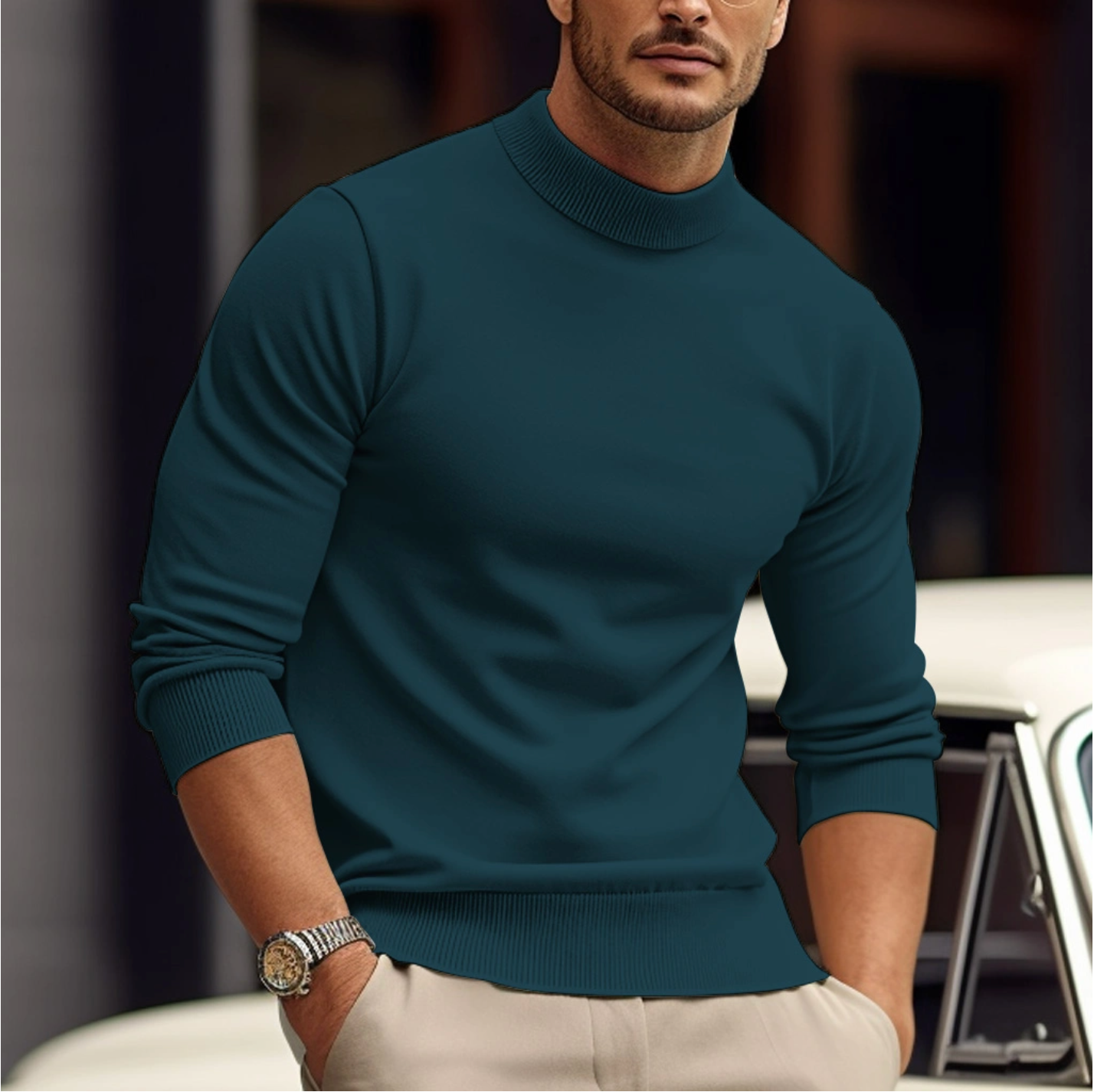 Sylis-Mode | Men's sweater in soft cotton