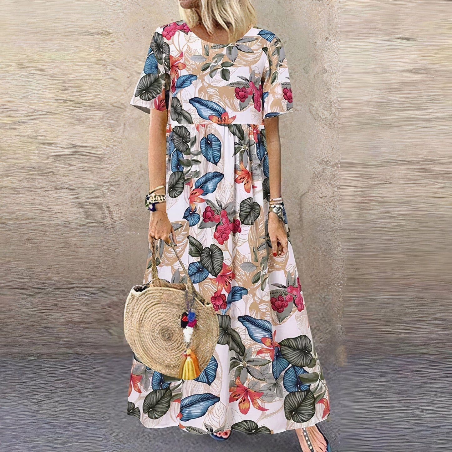 Sylis | Comfortable Contemporary Floral Dress