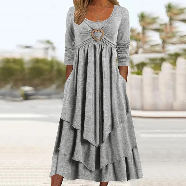 Sylis | Layered Dress with Heart Ring