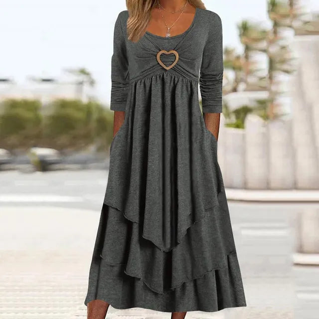 Sylis | Layered Dress with Heart Ring