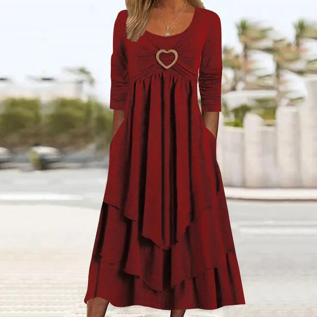 Sylis | Layered Dress with Heart Ring