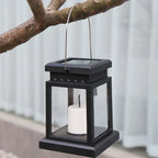 Solar-powered candle lanterns for garden and balcony – Weatherproof, Decorative LED lighting