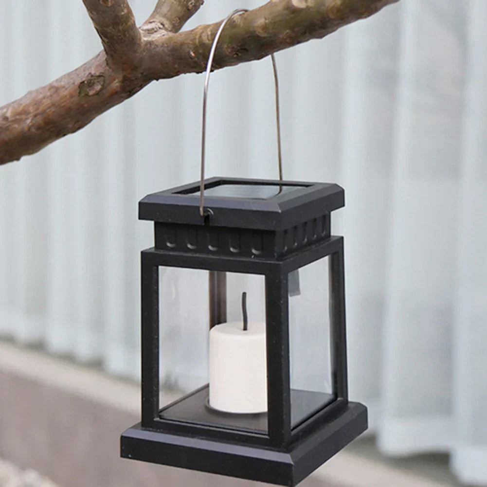 Solar-powered candle lanterns for garden and balcony – Weatherproof, Decorative LED lighting