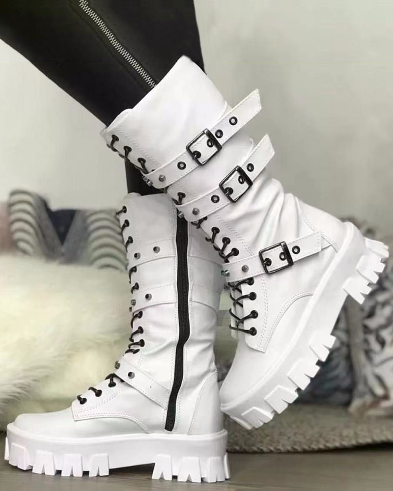 Sylis | Boots with zipper and buckles