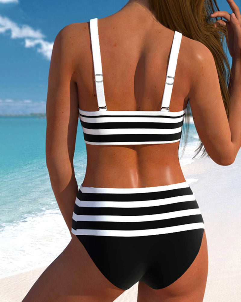 Sylis | Waisted | Striped Bikinis