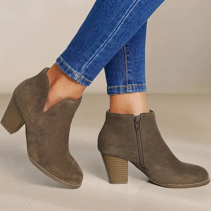 Sylis | Women's Ankle Boots with Chunky Heel