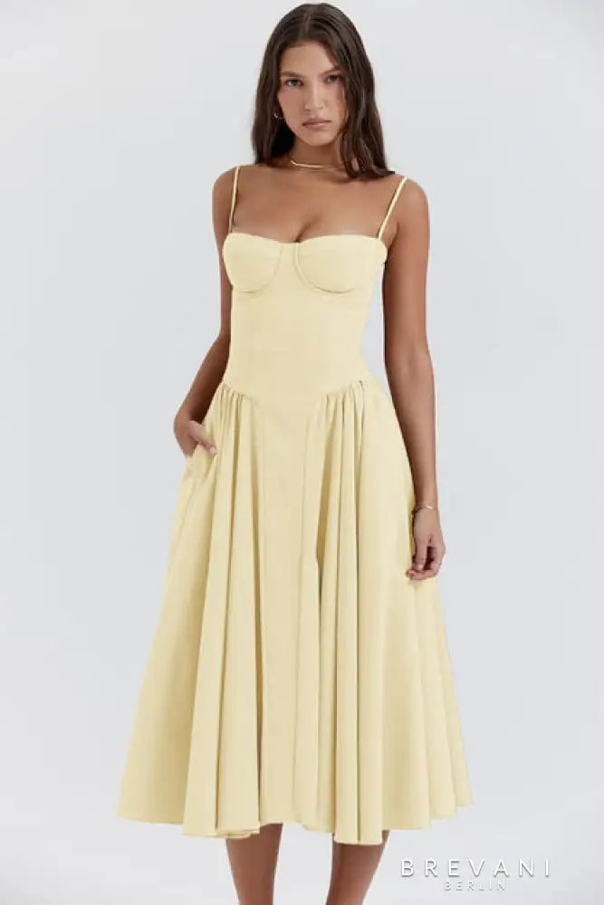 Sylis | Sleeveless Corset Midi Dress