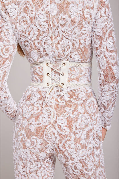 Sylis-Mode | Lace Elegance Jumpsuit