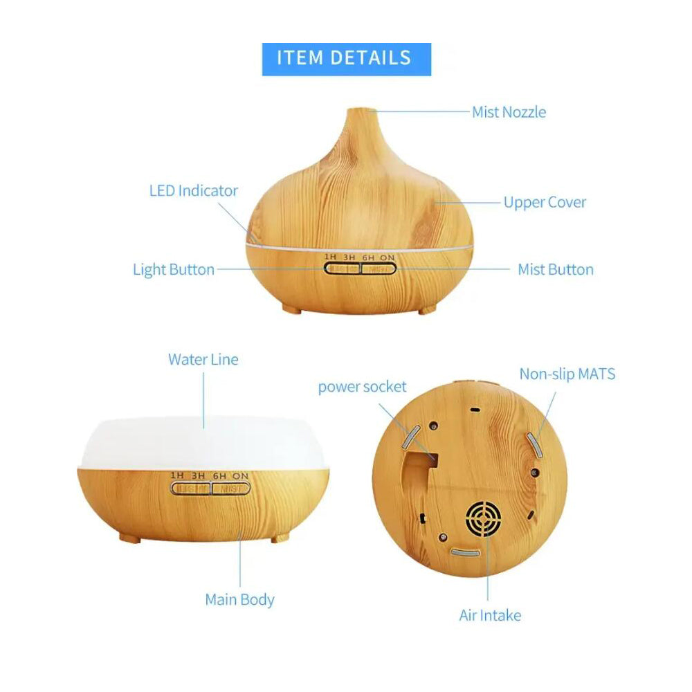 Aroma Diffuser – 500 ml with wood look