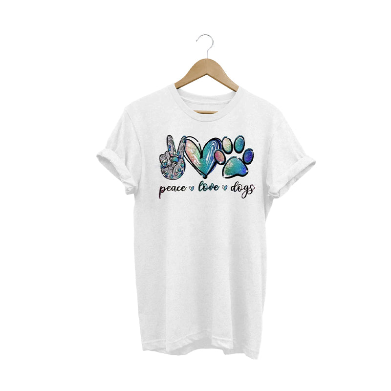 Sylis | Peace, Love & Dogs T-Shirt