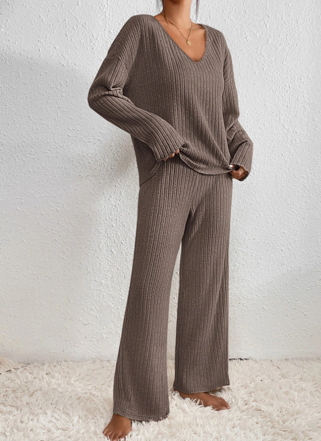 Sylis-Mode | 2-piece Lounge Set Rib pattern