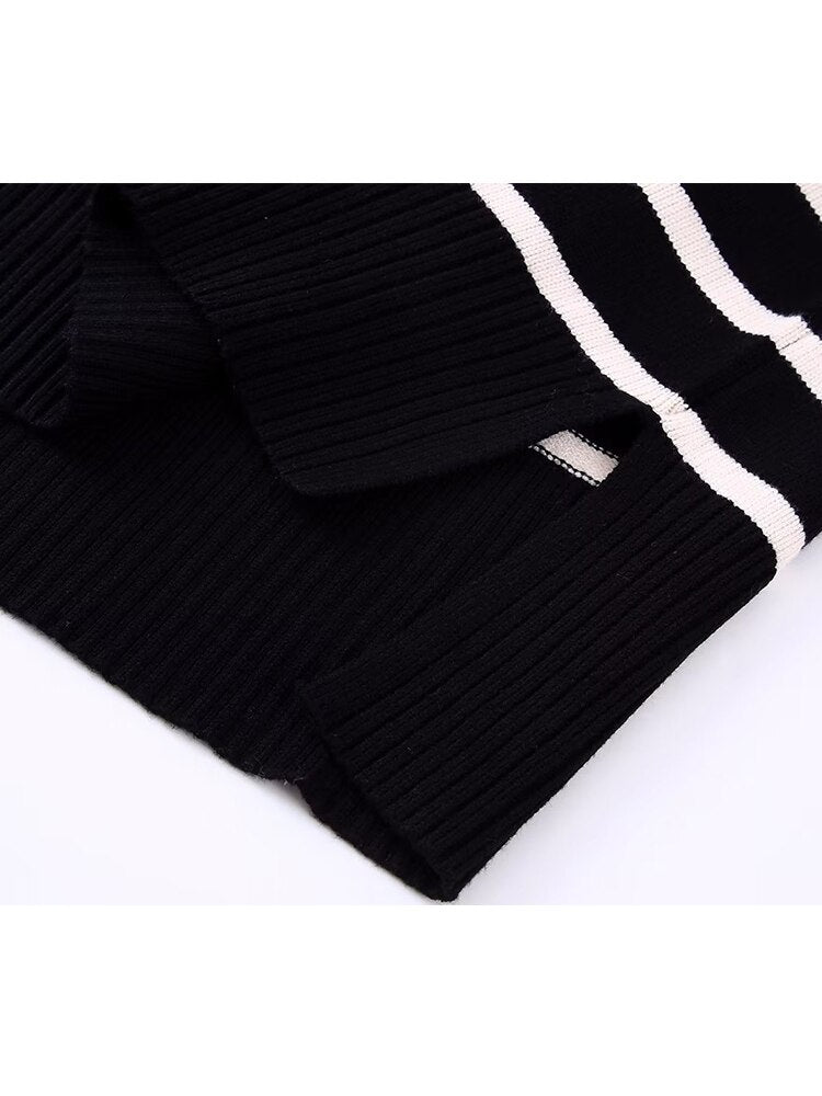 Sylis | Striped Zip Jumper