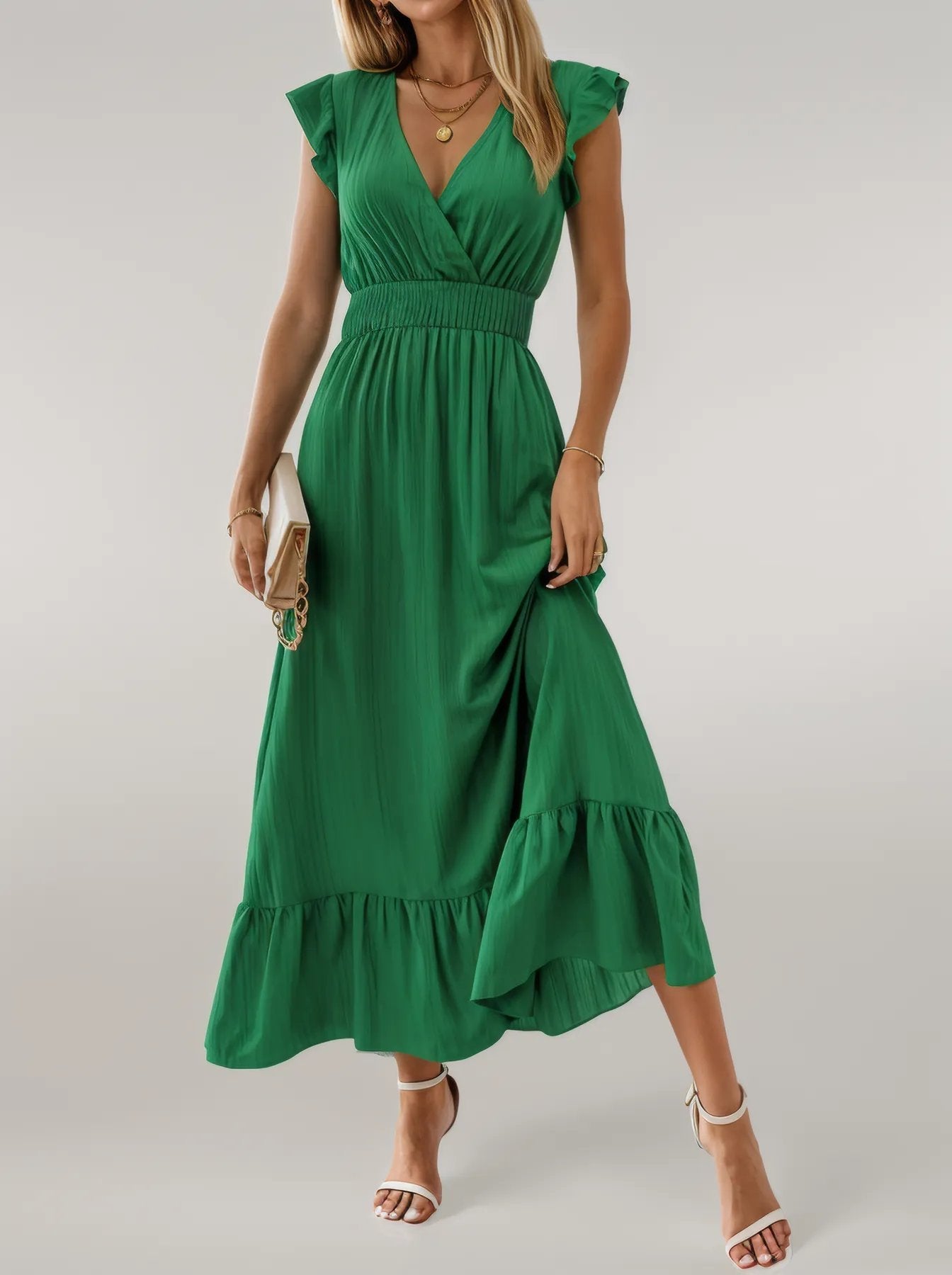 Sylis | Vibrant Solid Color Dress