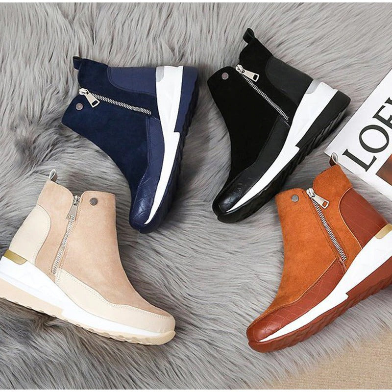 Sylis | Zip Sneaker Ankle Boots