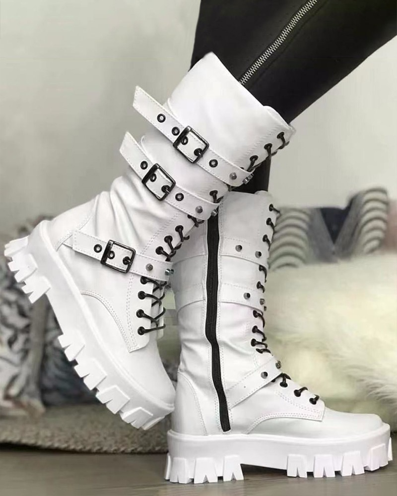 Sylis | Boots with zipper and buckles