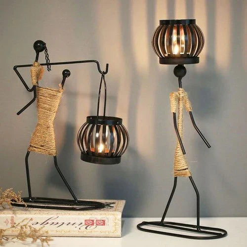 Retro & Stylish Candle Holder - VintageMan