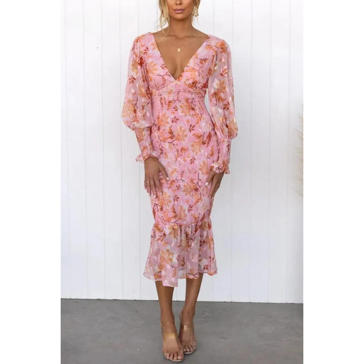 Sylis | Floral Print Midi Dress