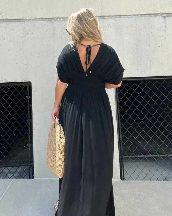 Sylis | V-Neck Effortless Maxi Long Dress