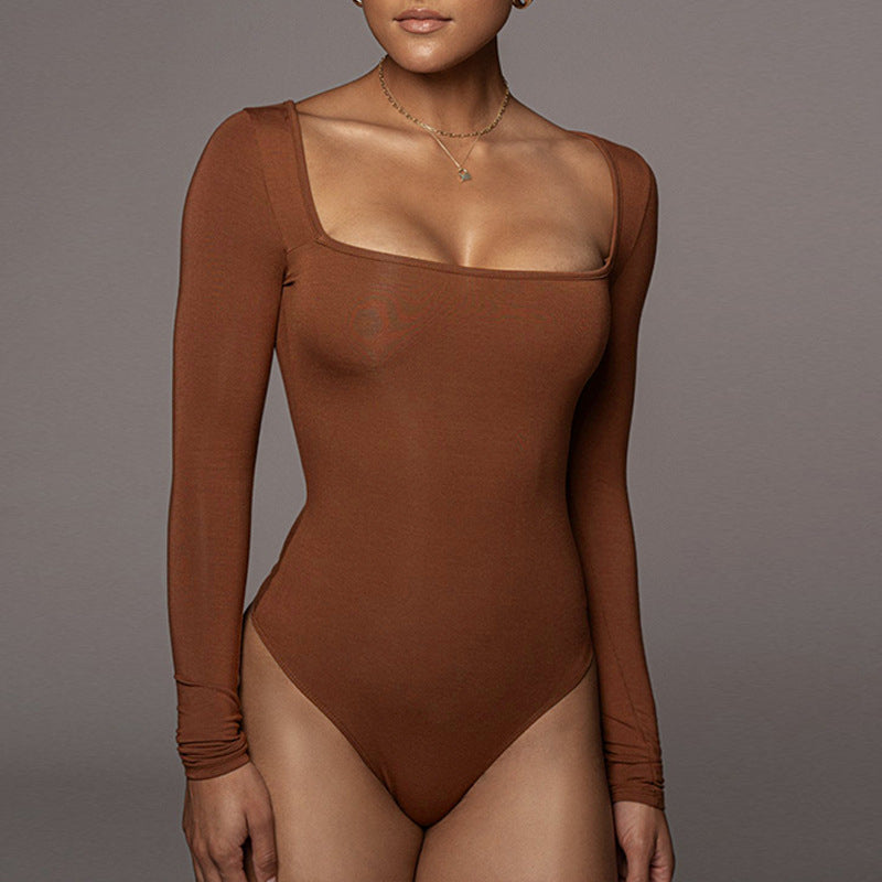 Sylis | Square Neck Long Sleeve Bodysuit