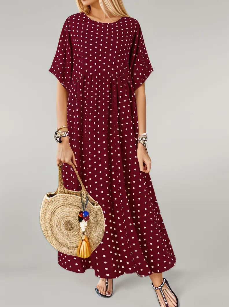 Sylis | Comfortable polkadot dress