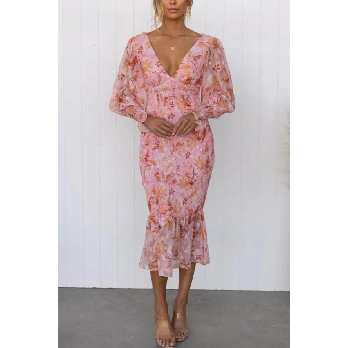 Sylis | Floral Print Midi Dress