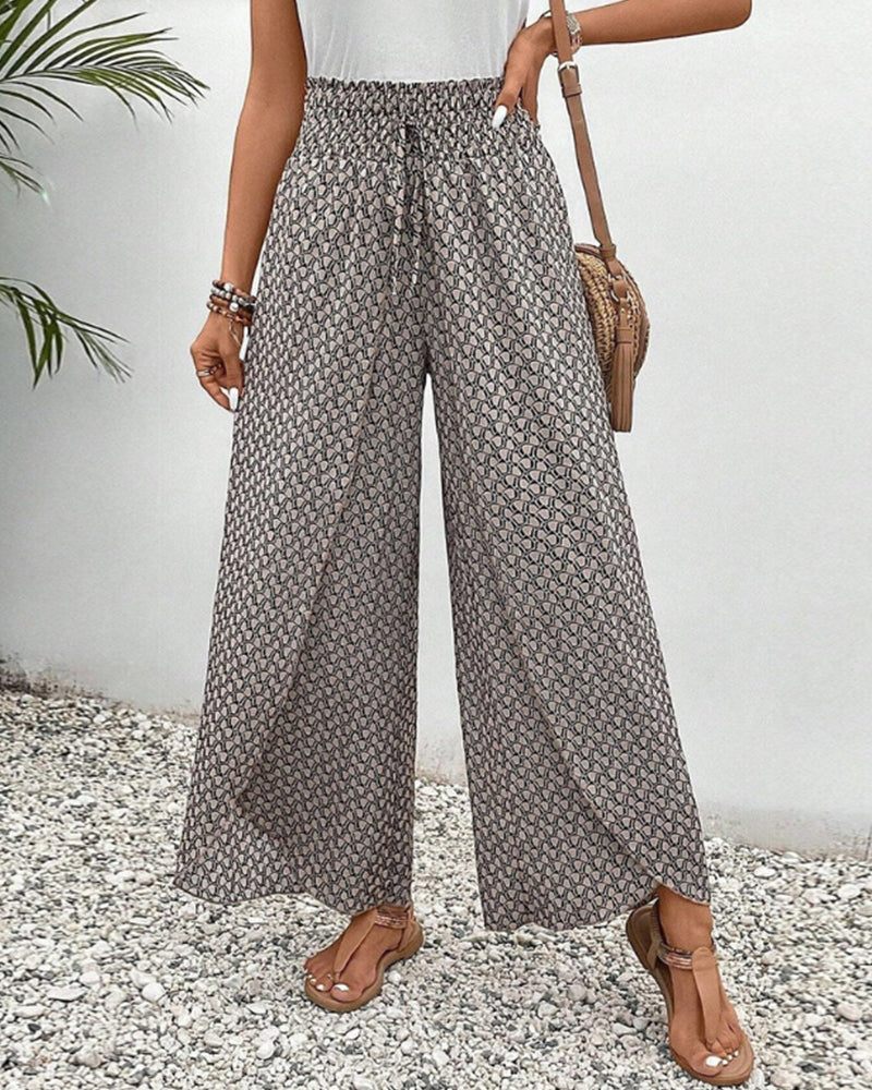 Sylis | Women's pants with geometric print