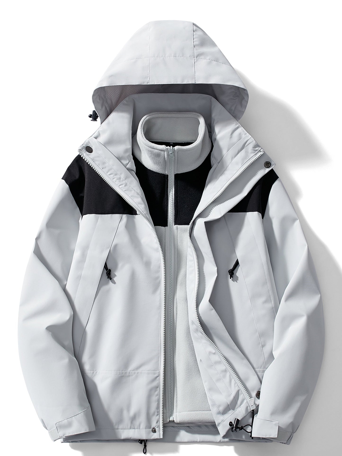 Sylis-Mode | 3-in-1 Fleece Winter jacket with hood for ladies