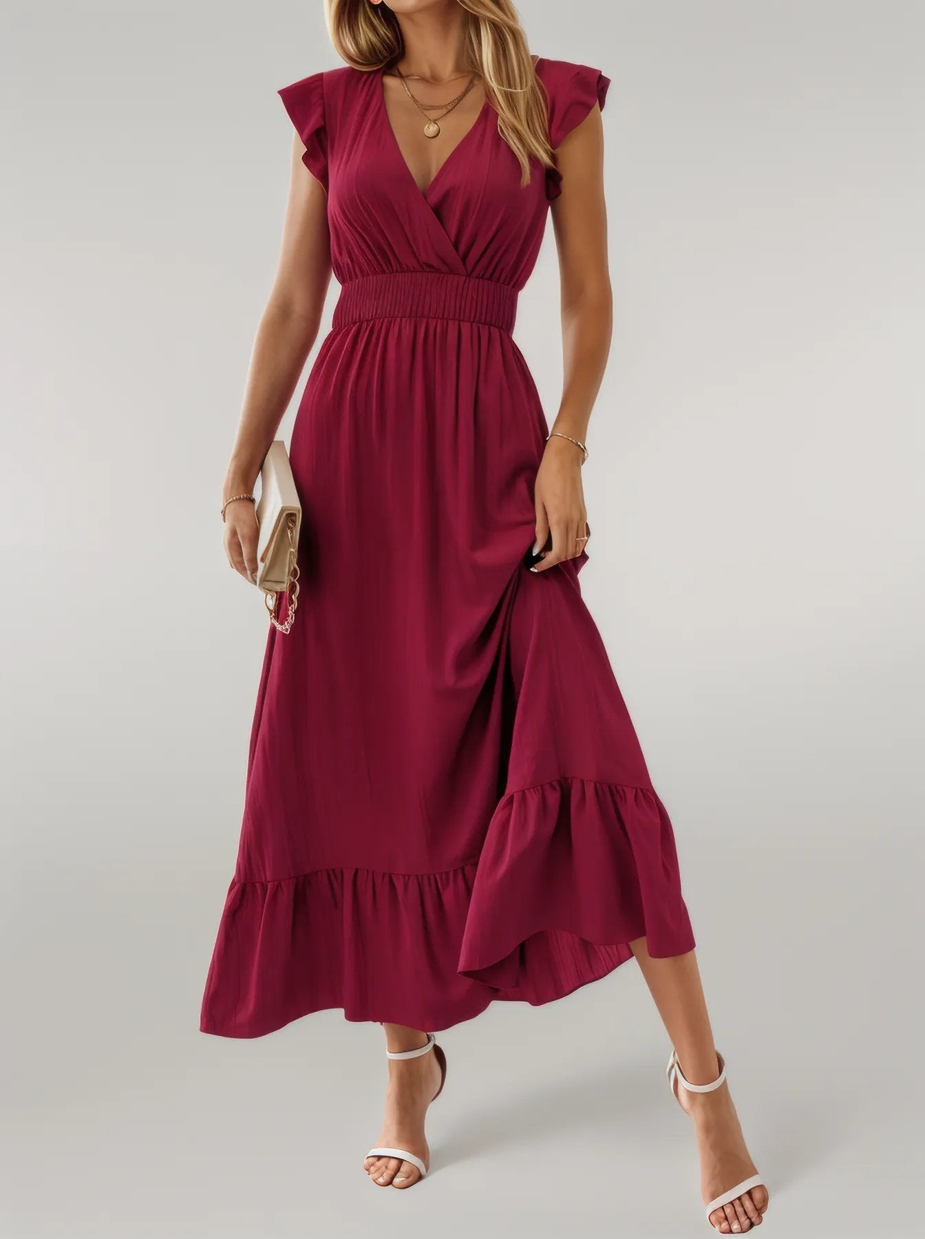 Sylis | Vibrant Solid Color Dress