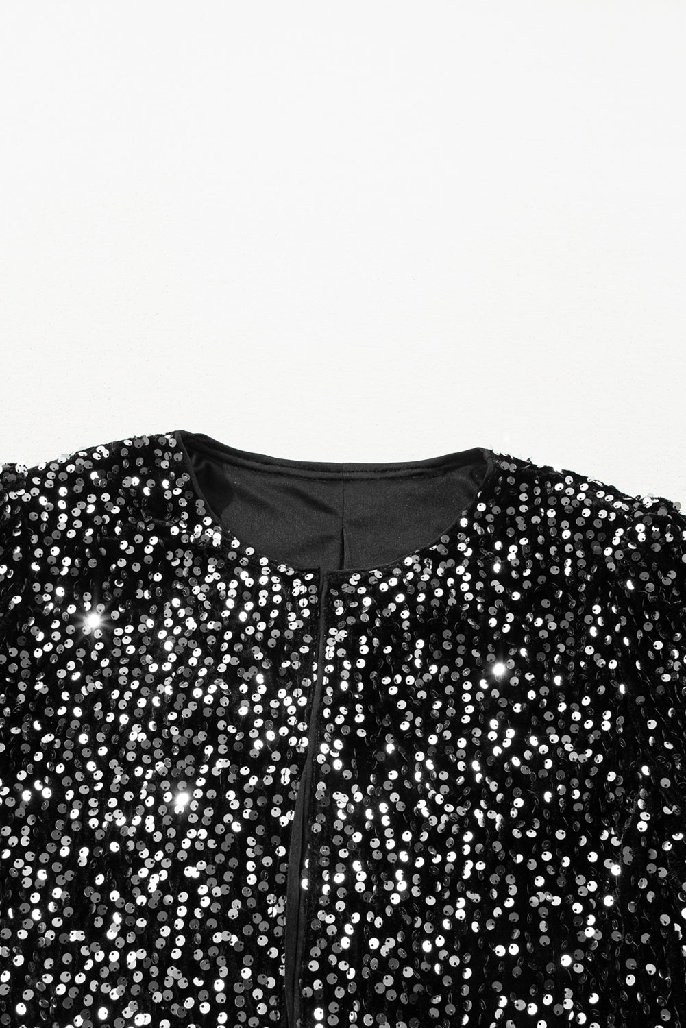 Sylis with sequins and open front