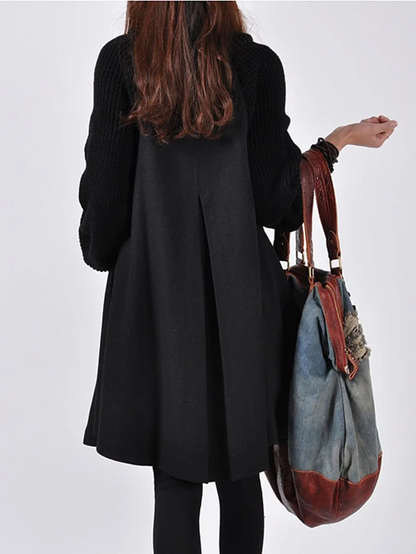 Sylis | Long coat in plus size