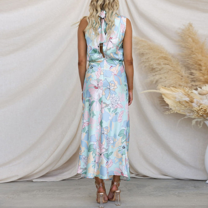 Sylis | Floral Satin Dress