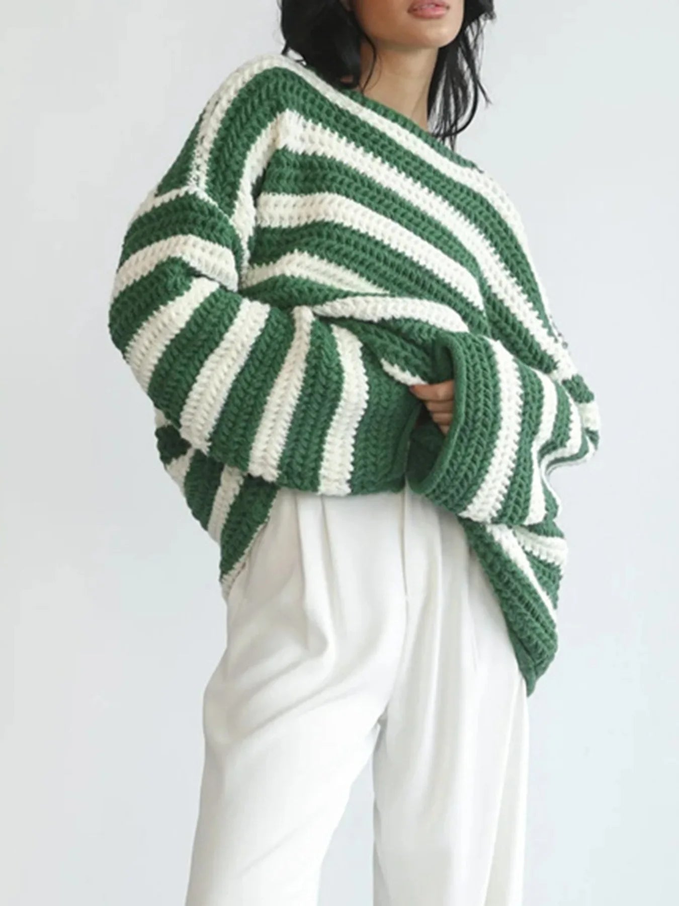 Sylis | Striped Knit Pullover Sweater