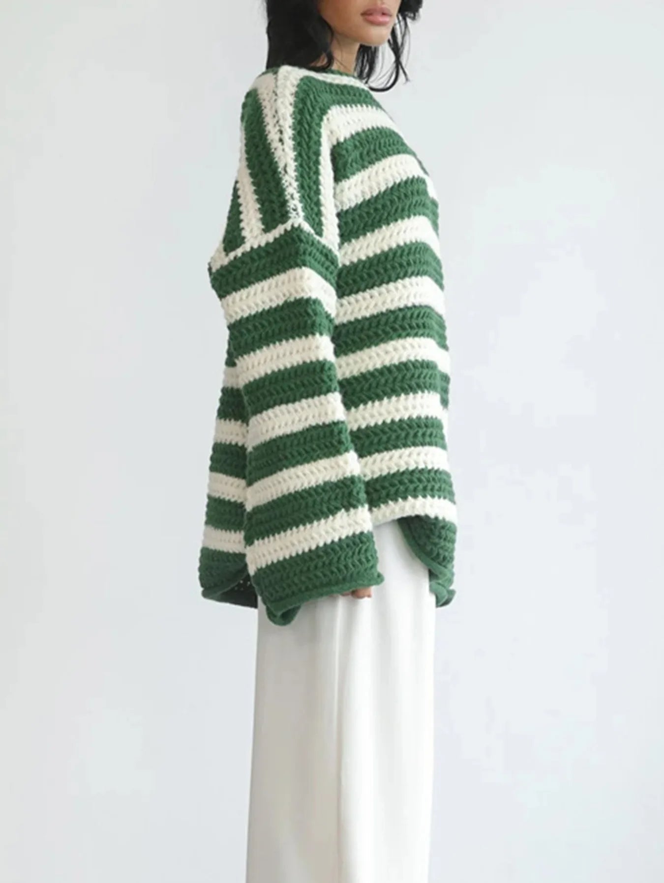 Sylis | Striped Knit Pullover Sweater