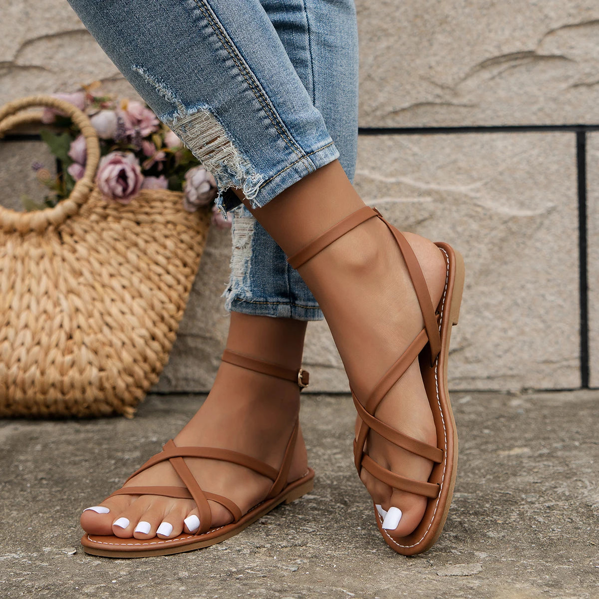 Sylis | Classic Strappy Roman Sandals