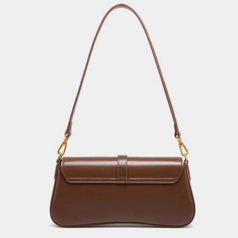 Sylis | Brown Leather Shoulder Bag