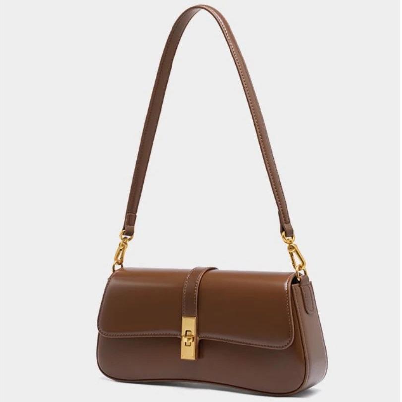 Sylis | Brown Leather Shoulder Bag