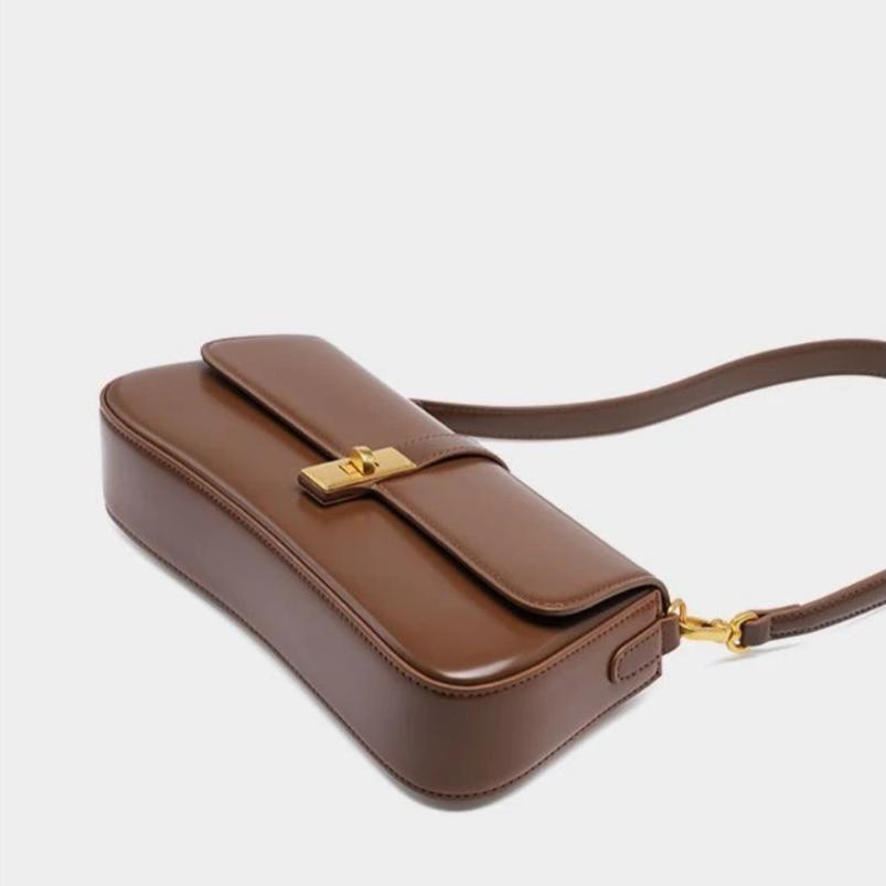 Sylis | Brown Leather Shoulder Bag