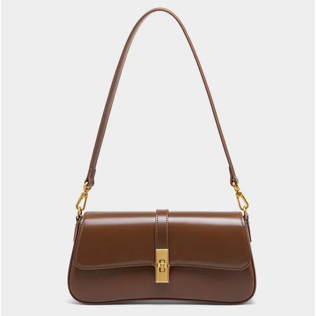 Sylis | Brown Leather Shoulder Bag