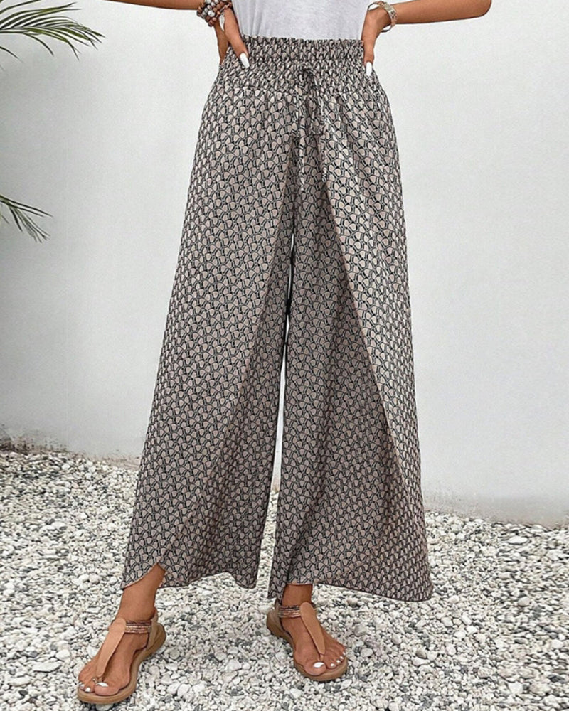 Sylis | Women's pants with geometric print