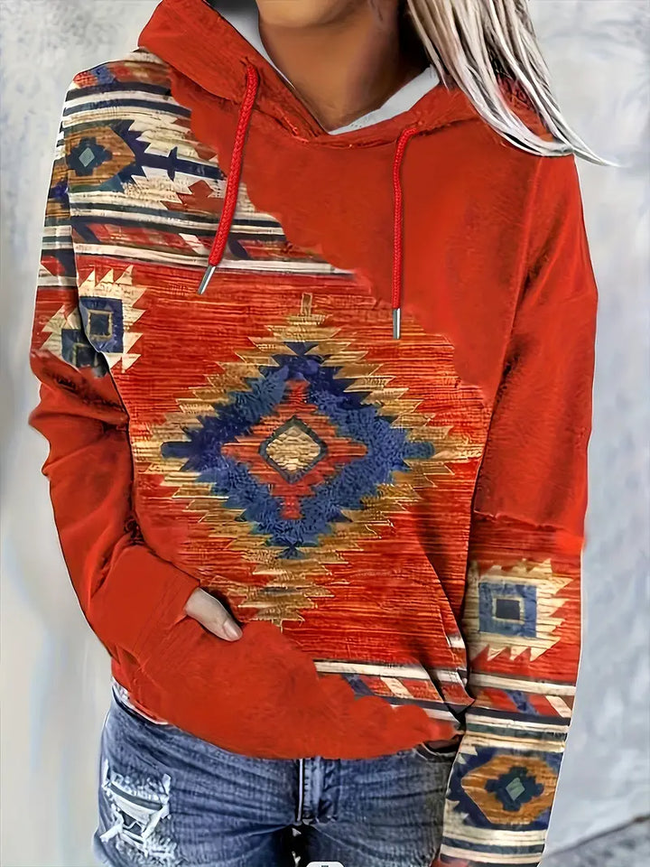 Sylis | Casual sweater with long sleeves and a hood