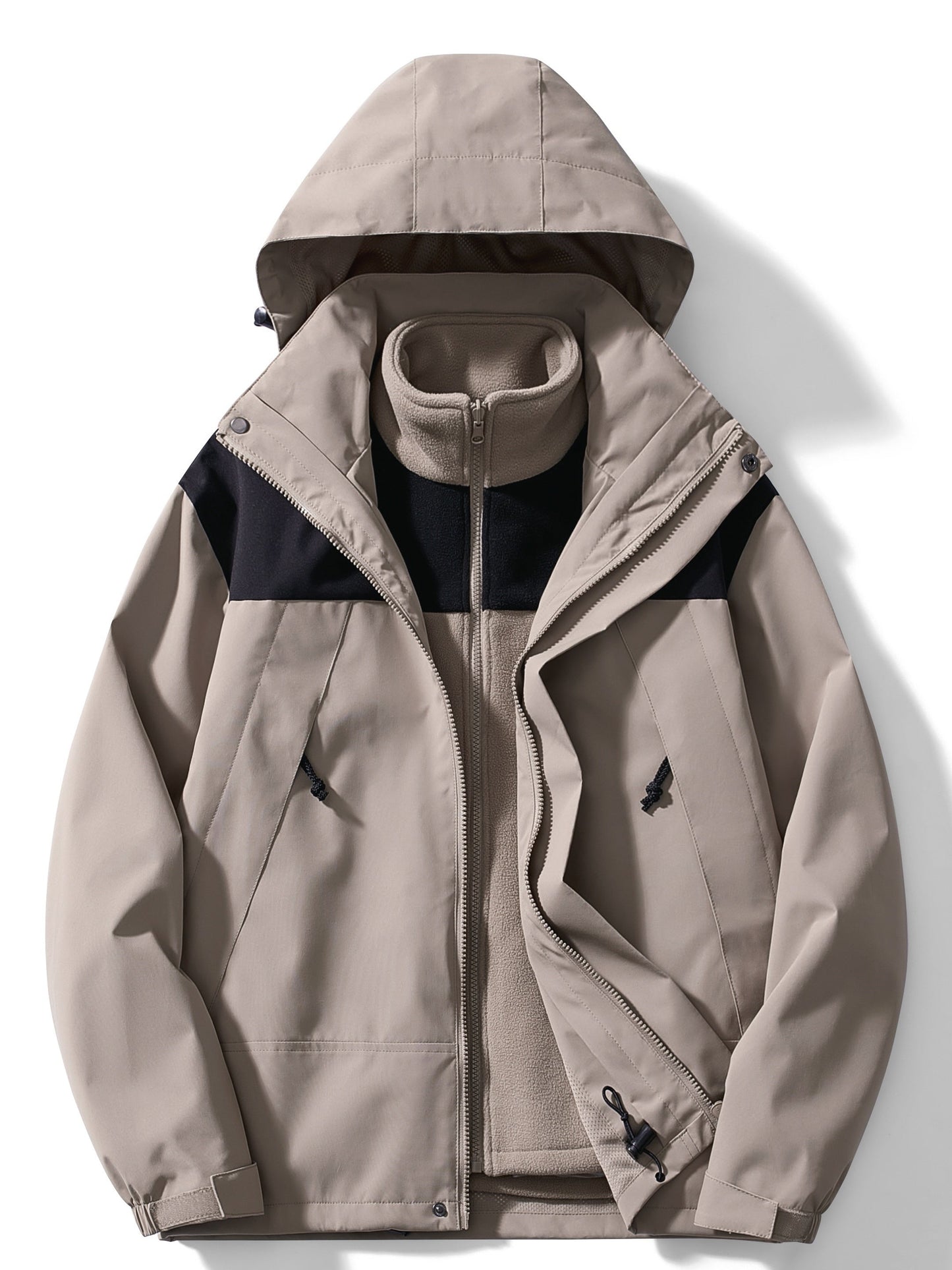 Sylis-Mode | 3-in-1 Fleece Winter jacket with hood for ladies