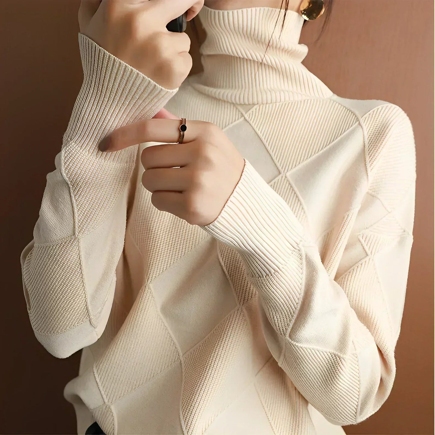 Warm and casual knit turtleneck Sylis