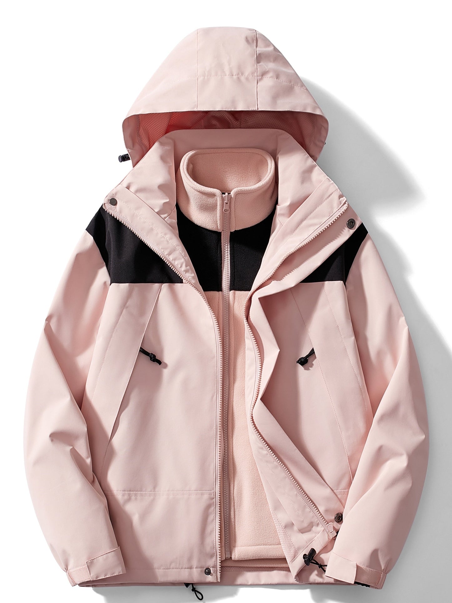 Sylis-Mode | 3-in-1 Fleece Winter jacket with hood for ladies