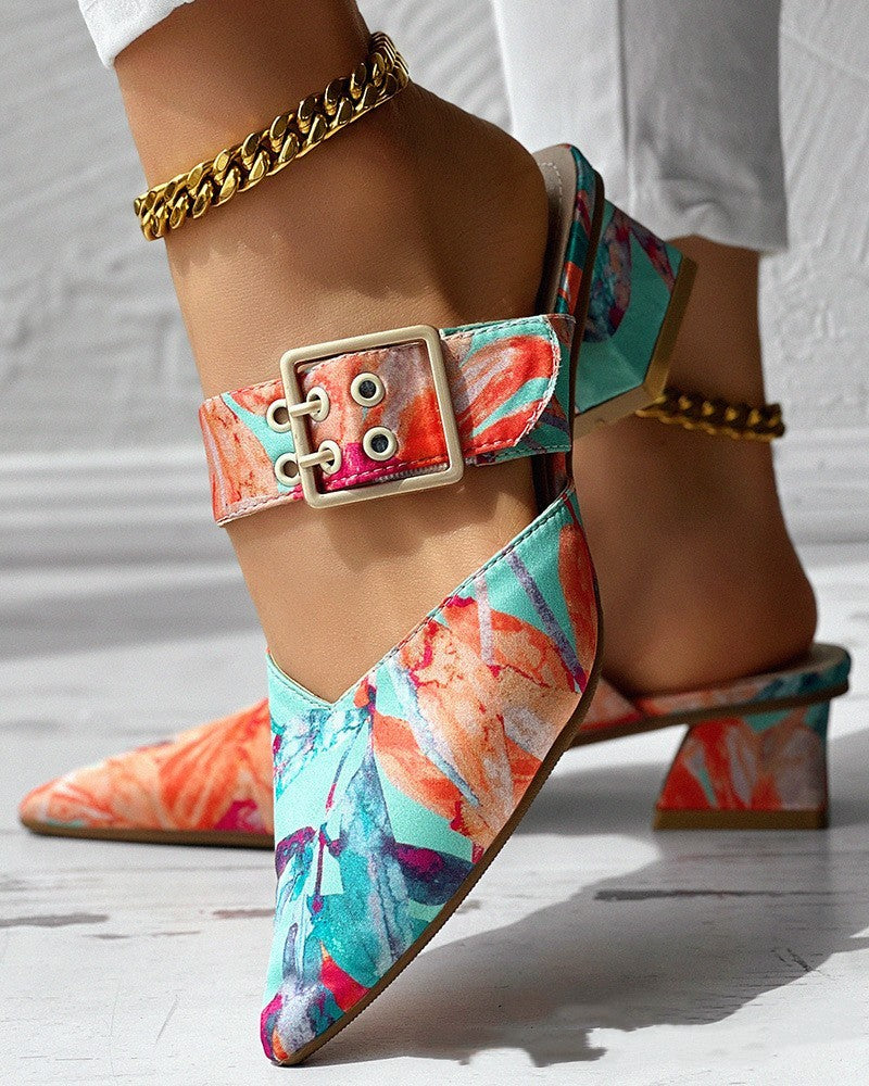 Sylis | Colorful Sandals Heels