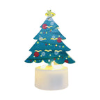 Electronic LED Christmas Candle Lamps - Set of 10 – Adorable Santa, Snowman & Tree Night Lights for Festive Home, Party, & Garden Décor