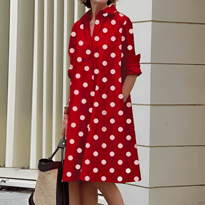 Sylis | Blouse with notched collar and three-quarter sleeves